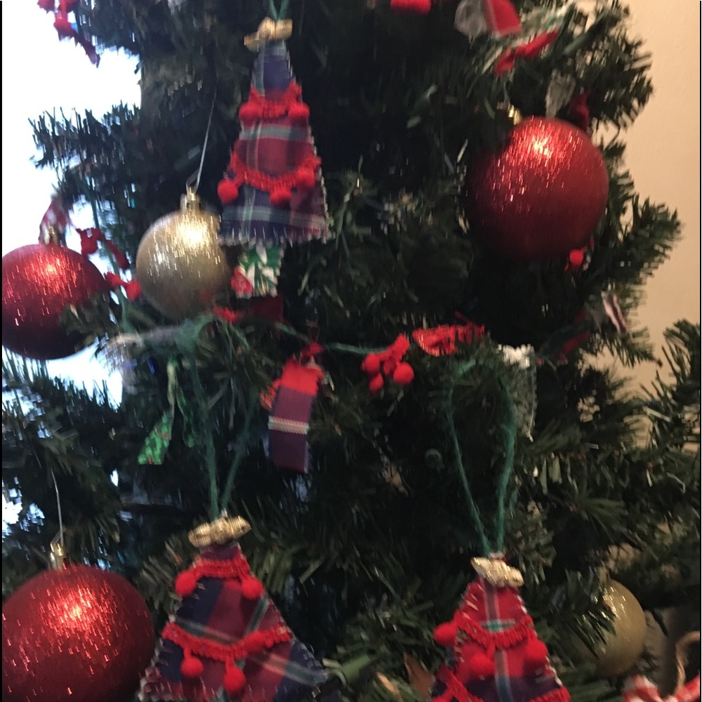 Handmade Farmhouse pompom ornaments set of 3